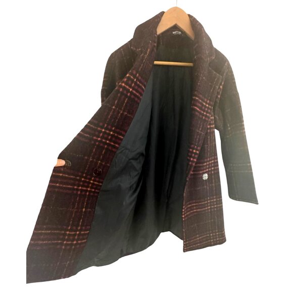 Nasty Gal "I Want You So Plaid" Oversized Boyfriend Coat Blazer Size S Jacket - Picture 4 of 9